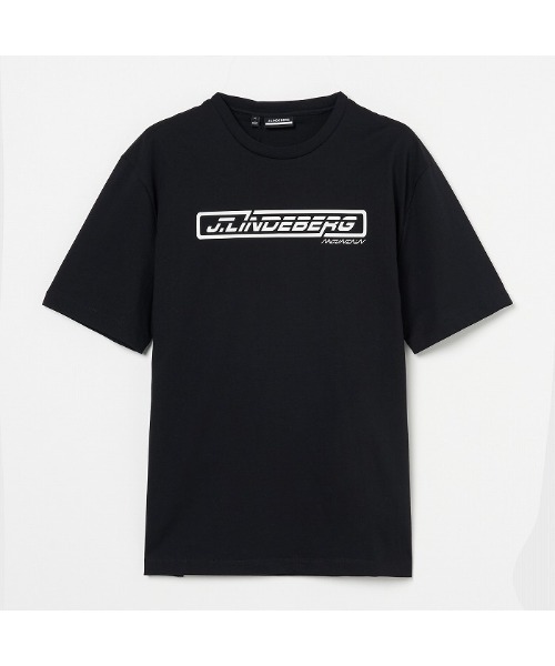 s*o様 Jリンドバーグビッグロゴ×プリント半袖シャツL J.LINDEBERG/GOLF】プリントTシャツ ゴルフ s*o様 Jリンドバーグ