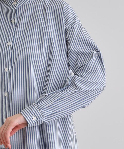 grove ブラウス シャツ バックシャーリングシャツ レディース