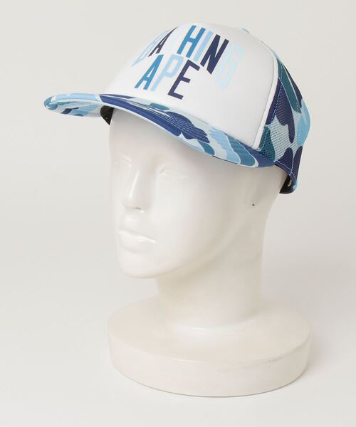 A BATHING APE キャップ 帽子 ABC CAMO NYC LOGO MESH CAP