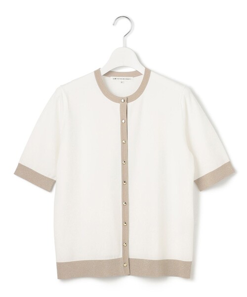 【WEB＆一部店舗限定/洗える】レーヨンポリエステルストレッチ 半袖 カーディガン 23区｜【WEB&一部店舗限定/洗える】レーヨンポリエステル
