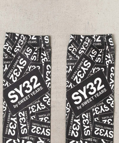 国内発/本物保証/SY32 by SWEET YEARS グラフィック ソックス2色 SY32 by SWEET YEARS 靴下 「SY32 YEARS」GRAPHIC SOX メンズ