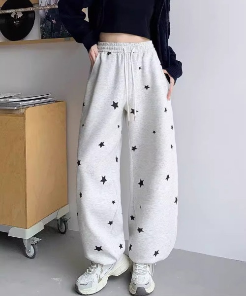 WEGO（ウィゴー） スウェットパンツ ジャージ WEGO/星柄ルーズ