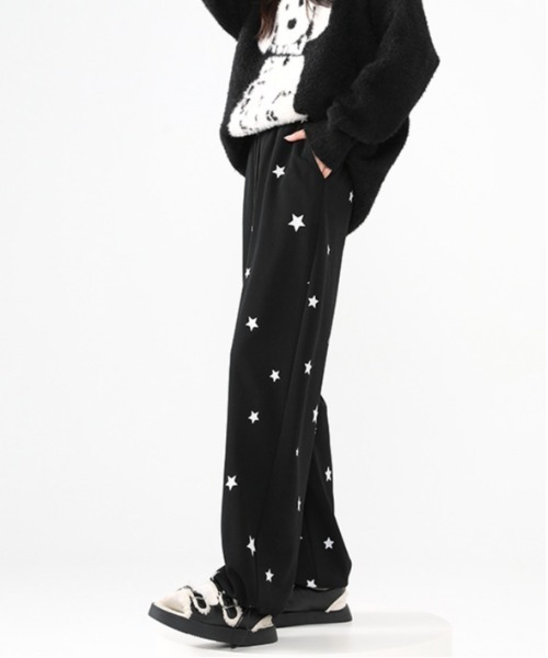 WEGO（ウィゴー） ワイドパンツ スウェットパンツ ジャージ WEGO/星柄