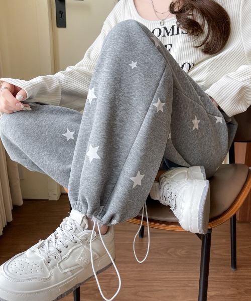 plateau_studio x Randy 星柄スウェットパンツ WEGO（ウィゴー） スウェットパンツ ジャージ WEGO/星柄ルーズ