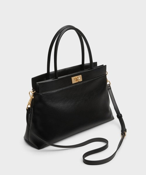 CHARLES ＆ KEITH トートバッグ Lennie レニー トップハンドル
