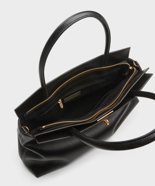 【流行のハンドバッグ】トップハンドル サッチェルバッグ CHARLES & KEITH◇Kerry トップハンドル サッチェルバッグ