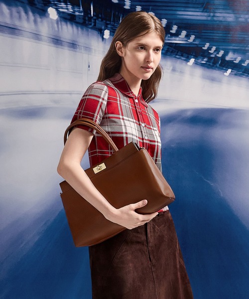 ちっぷ３ ジャンニキャリーニ チャールズアンドキース セット Lennie レニー トップハンドルサッチェルバッグ - ブラック | CHARLES