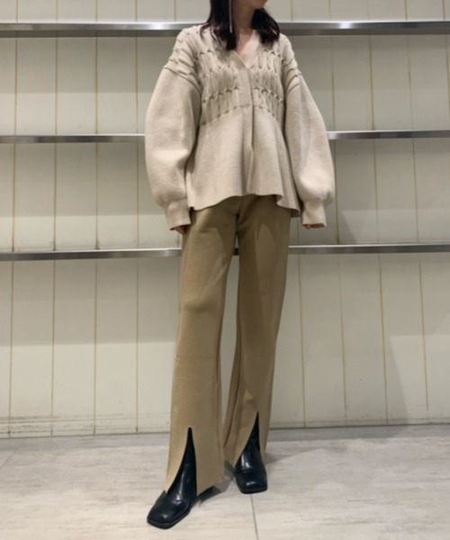 「styling/」 イージーパンツ 1 ベージュ レディース_画像3