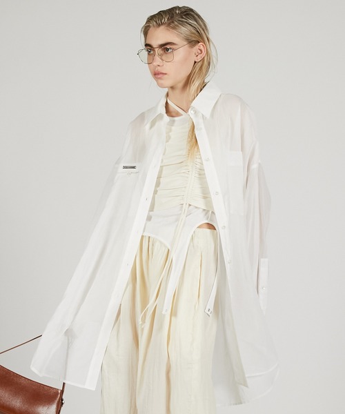 ブラウス シャツ コットンボイルビッグシャツ / Cotton Voile Big Shirt レディース