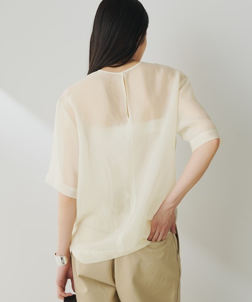 Whim Gazette ブラウス シャツ シアーTシャツ レディース