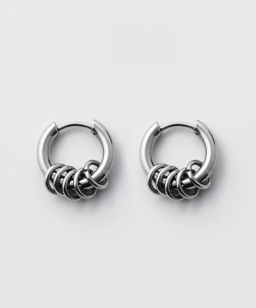WYZ ピアス 「 金属アレルギー対応 」2way リングフープピアス