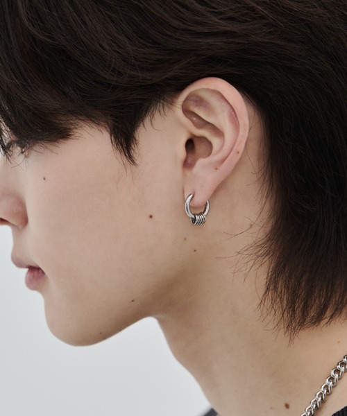 WYZ ピアス 「 金属アレルギー対応 」2way リングフープピアス