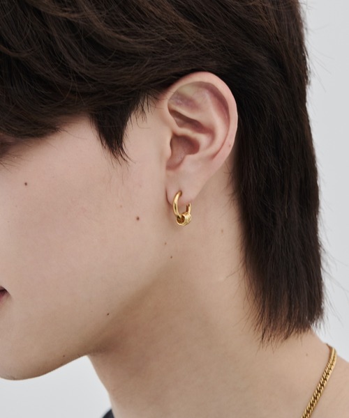 WYZ ピアス 「 金属アレルギー対応 」2way リングフープピアス