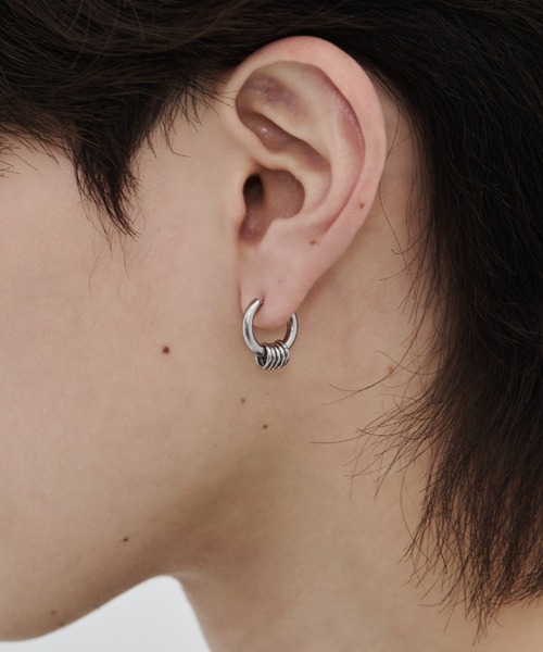 WYZ ピアス 「 金属アレルギー対応 」2way リングフープピアス