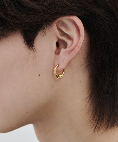 WYZ ピアス 「 金属アレルギー対応 」2way リングフープピアス