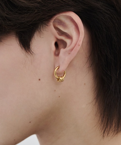 WYZ ピアス 「 金属アレルギー対応 」2way リングフープピアス