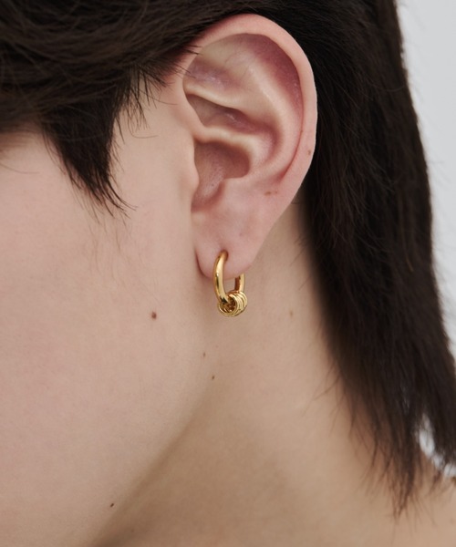 B'z Re_Twelve フープピアス エキシビジョン コラボグッズ WYZ ピアス 「 金属アレルギー対応 」2way リングフープピアス