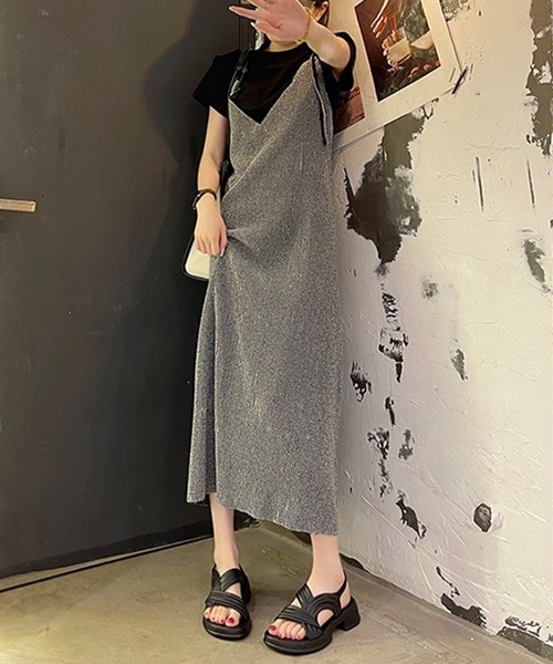Lace Ladies サンダル アシンメトリー バックストラップ 厚底