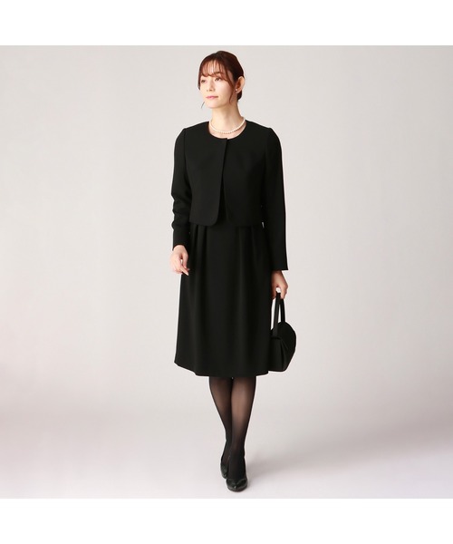 AOYAMA セットアップ 「ブラックフォーマルアンサンブル」「2点セット