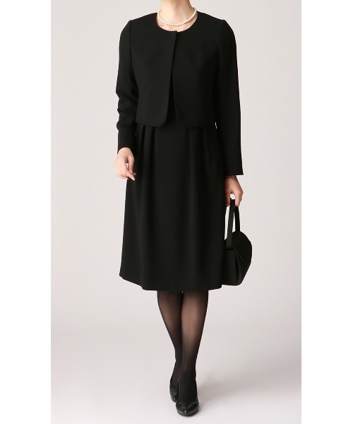 AOYAMA セットアップ 「ブラックフォーマルアンサンブル」「2点セット