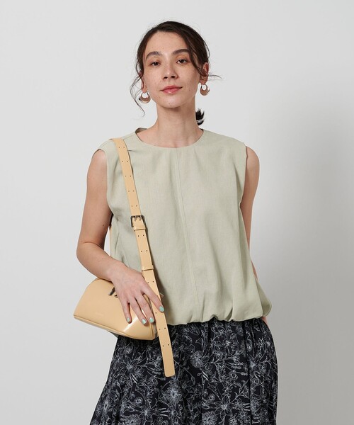ブラウス シャツ 「WEB限定 Wardrobe DAILY MINIMAL」バルーン ノースリーブブラウス -ウォッシャブル- レディース