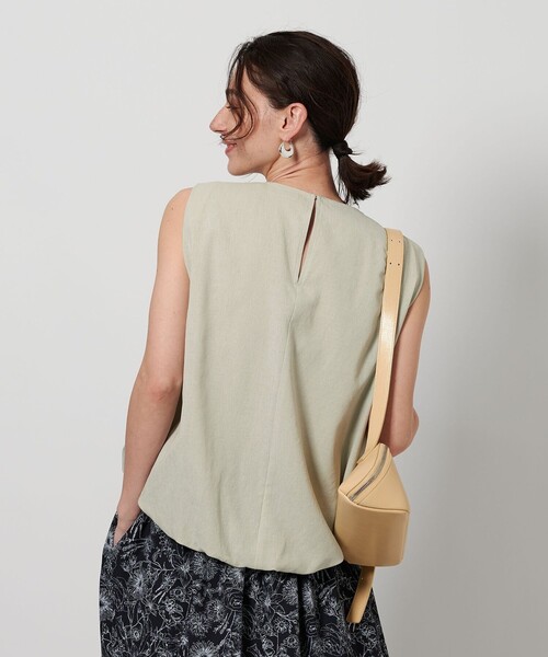 ブラウス シャツ 「WEB限定 Wardrobe DAILY MINIMAL」バルーン ノースリーブブラウス -ウォッシャブル- レディース