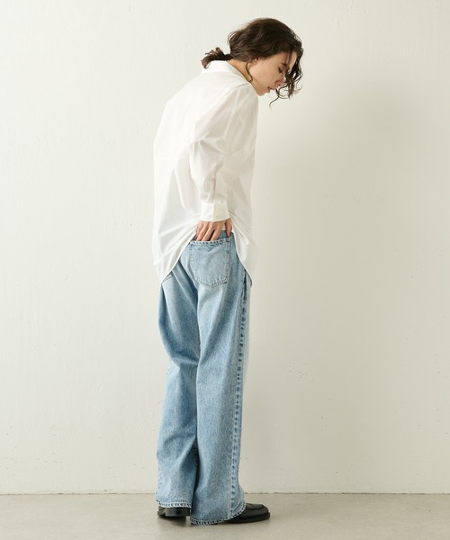 [Whim Gazette] Denim брюки 38 темно-синий женский 
