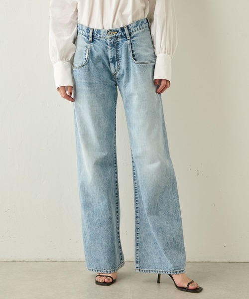 [Whim Gazette] Denim брюки 38 темно-синий женский 