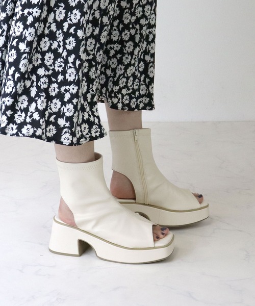 「LOVEHUNTER」 ショートブーツ M ブラック系その他 レディース_画像3