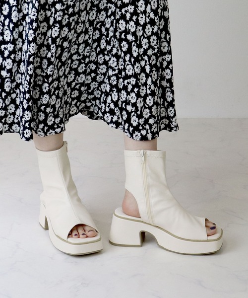 「LOVEHUNTER」 ショートブーツ M ブラック系その他 レディース_画像7