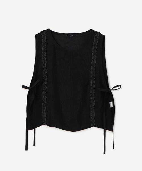 ベスト ジレ eunoia | フリルラインベスト WOMEN レディース Bshop ベスト ジレ eunoia | フリルラインベスト WOMEN