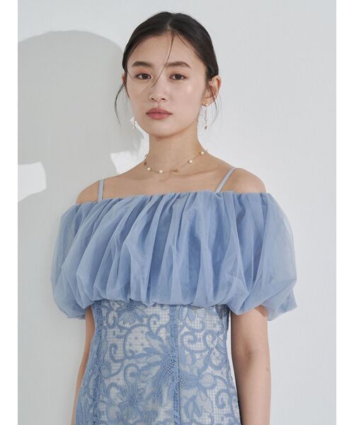 【極美品】ラグナムーン 結婚式 パーティー ドレス ワンピース＋ボレロセット S LAGUNAMOON ドレス LADYボレロセットレースキャミワンピース