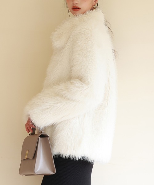 「SAISON DE PAPILLON」 ジャケット L ホワイト レディース_画像5