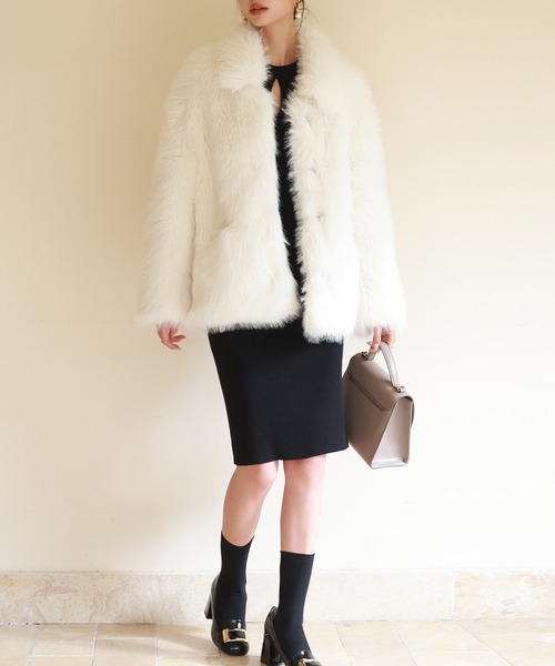 「SAISON DE PAPILLON」 ジャケット L ホワイト レディース_画像8