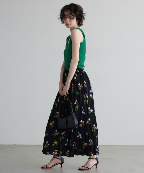 定価以下！タグ付新品　スモールフラワーワッシャースカート　メゾスペ MAISON SPECIAL（メゾンスペシャル）の「Small Floral Pattern