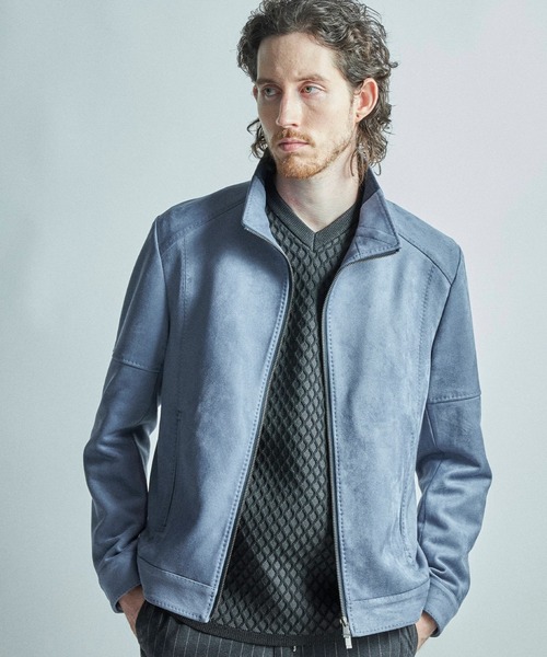 【MEN’S BIGI】ライダースジャケット MEN'S BIGI（メンズビギ） 革ジャン ライダース フェイクスエード