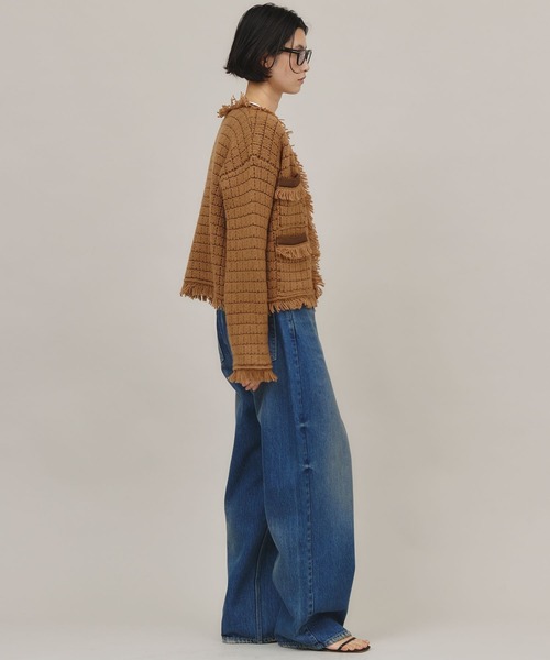 Curensology（カレンソロジー） ニットカーディガン FREE ネイビー