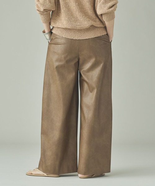 Curensology（カレンソロジー） パンツ /ヴィンテージフェイクレザー