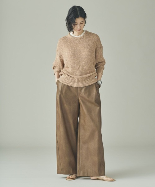 Curensology（カレンソロジー） パンツ /ヴィンテージフェイクレザー