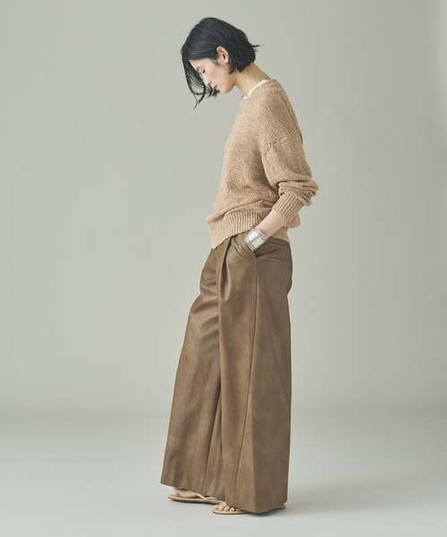 Curensology（カレンソロジー） パンツ /ヴィンテージフェイクレザー