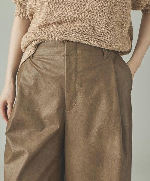 Curensology（カレンソロジー） パンツ /ヴィンテージフェイクレザー