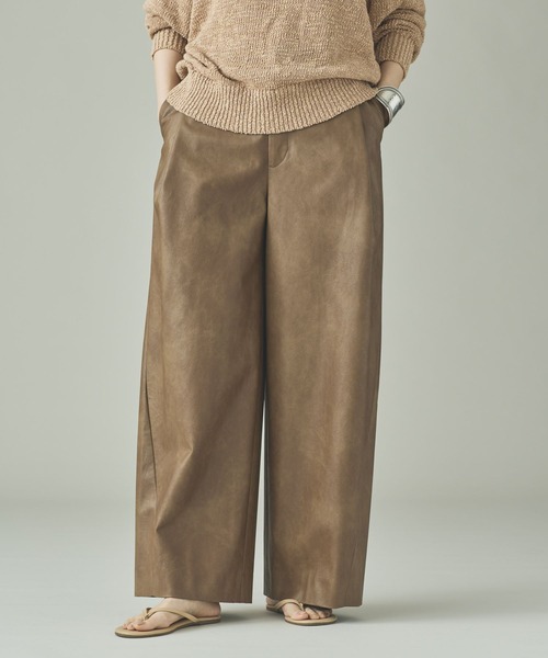 Curensology（カレンソロジー） パンツ /ヴィンテージフェイクレザー