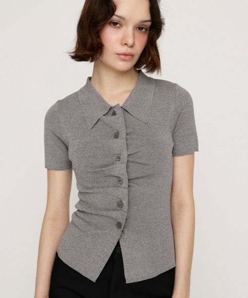 SLY ニット セーター FRONT BUTTON KNIT TOPS フロントボタン