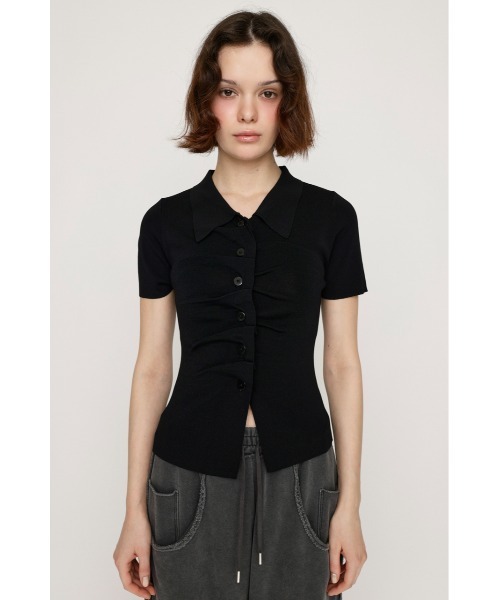 ★BALMAIN★ボタンファインニットトップ Balmain ボタン ニットトップ | ブラック | FARFETCH JP
