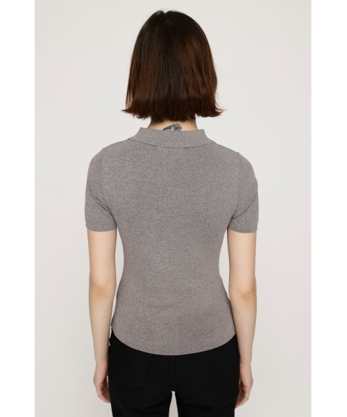 SLY FRONT BUTTON KNIT HOODIE フーディ サマーニット SLY ニット セーター FRONT BUTTON KNIT TOPS フロントボタン