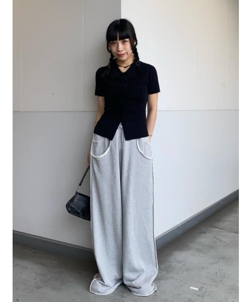 レッド 半袖ニットトップス 未使用 サマーニット レッド 半袖 トップス レディース Tシャツ