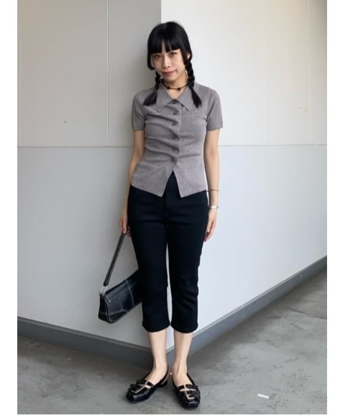 SLY ニット セーター FRONT BUTTON KNIT TOPS フロントボタン