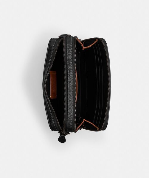 メンズ COACH ショルダーバッグ シグネチャー クロスボディ ブラック COACH ショルダーバッグ チャーター クロスボディ バッグ 19