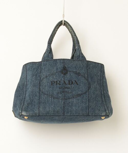 PRADA プラダ　デニム　カナパ　ハンドバッグ PRADA プラダ カナパ ハンドバッグ 2wayショルダーバッグ デニム