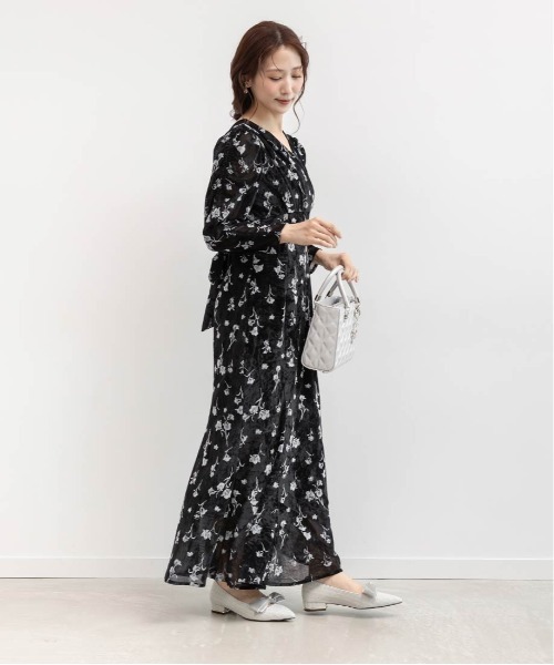 RANDA（ランダ） ワンピース フロッキーチュールカシュクール